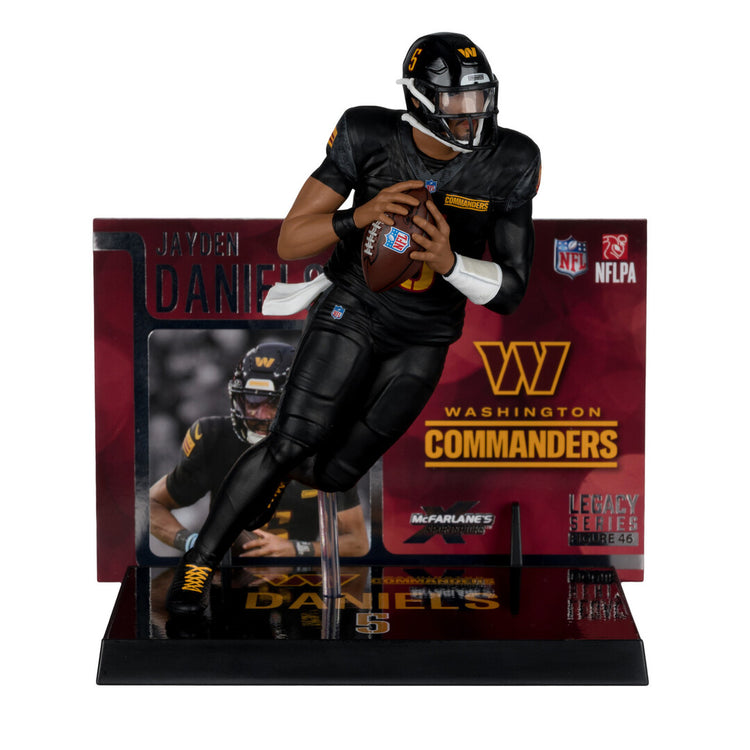 McFarlane NFL Washington Commanders Jayden Daniels Figure black alternate jersey