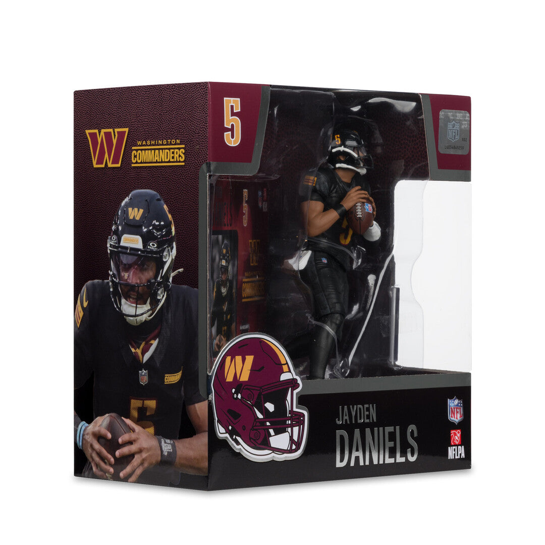 McFarlane NFL Washington Commanders Jayden Daniels Figure black alternate jersey