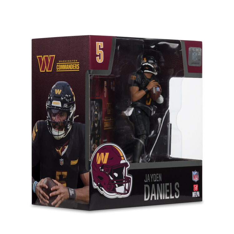 McFarlane NFL Washington Commanders Jayden Daniels Figure black alternate jersey
