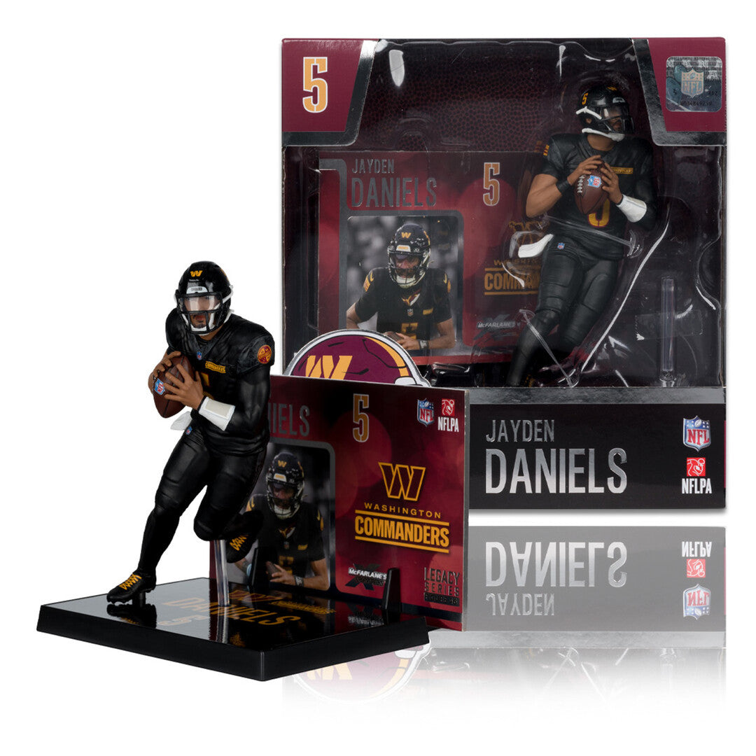 McFarlane NFL Washington Commanders Jayden Daniels Figure black alternate jersey