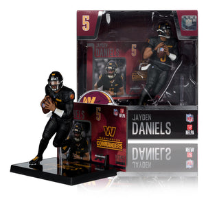McFarlane NFL Washington Commanders Jayden Daniels Figure black alternate jersey