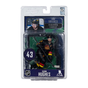 McFarlane NHL Vancouver Canucks Quinn Hughes Figure black jersey 10321