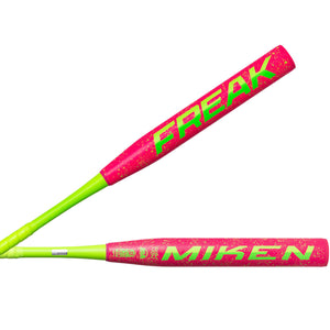 Miken Freak 2-Piece Balanced Slo-Pitch Bat Neon pink/green