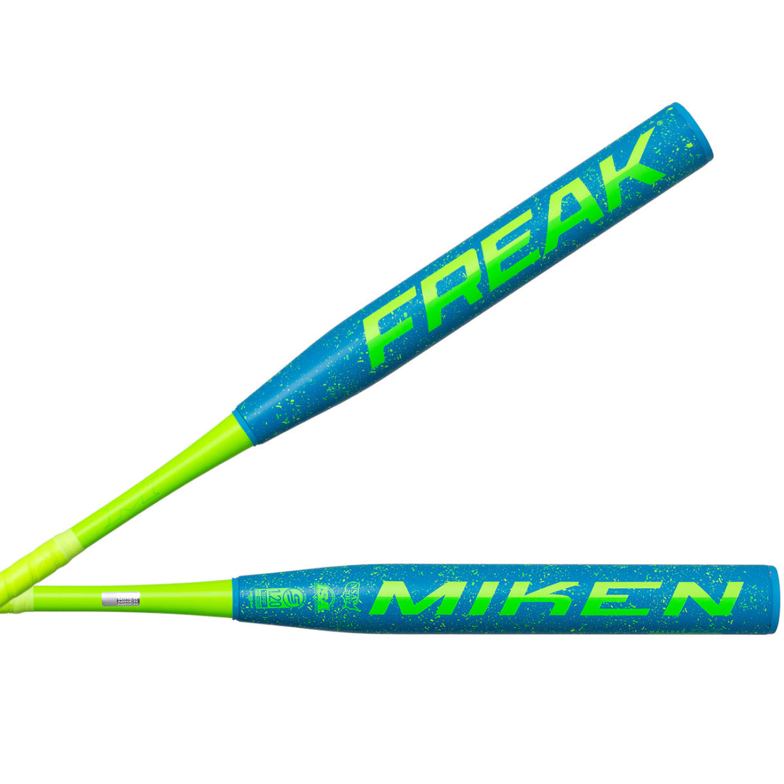 Miken Freak 2-Piece Maxload Slo-Pitch Bat neon green/ blue