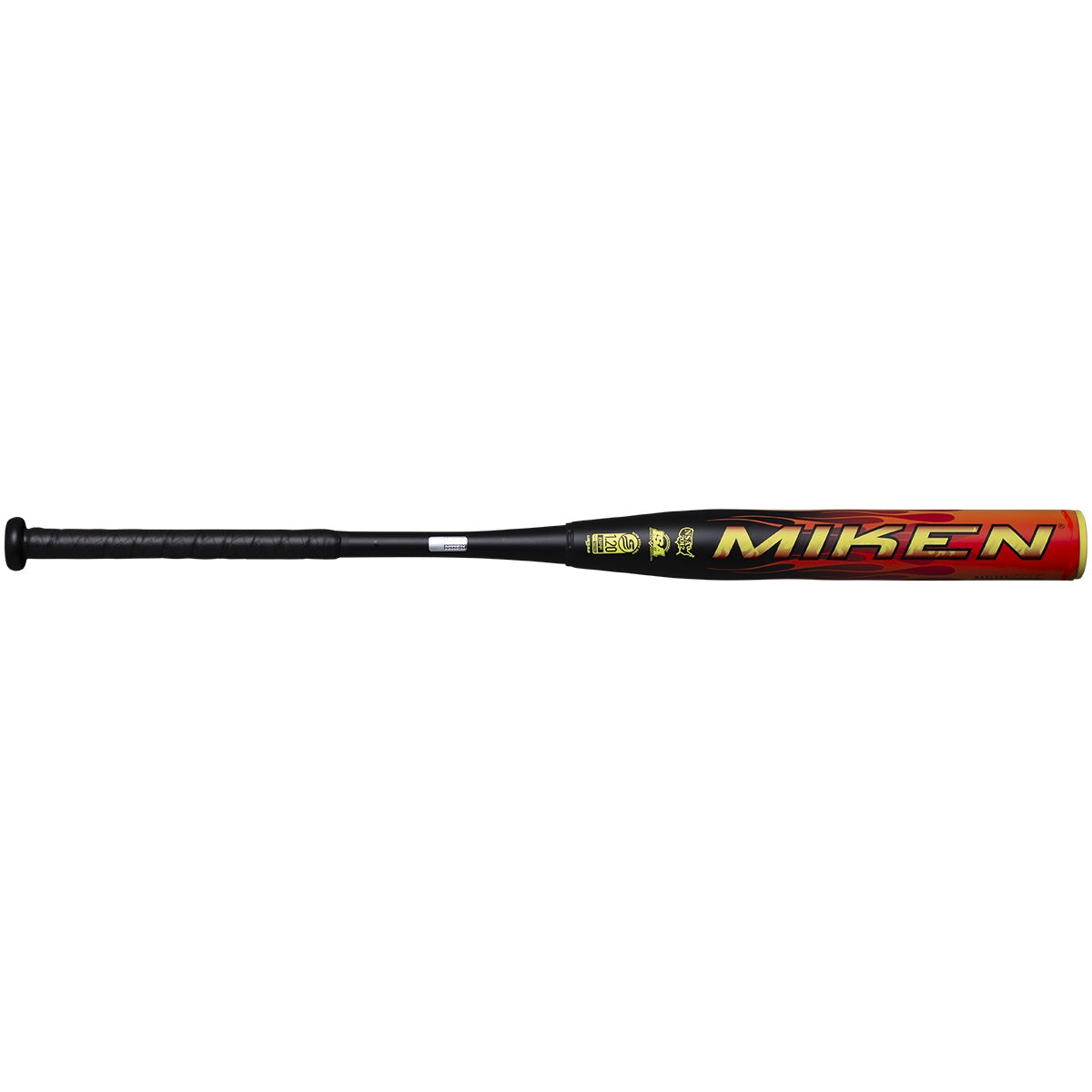 Miken Freak Fire 2PC Maxload Slo-Pitch Bat black/yellow/orange