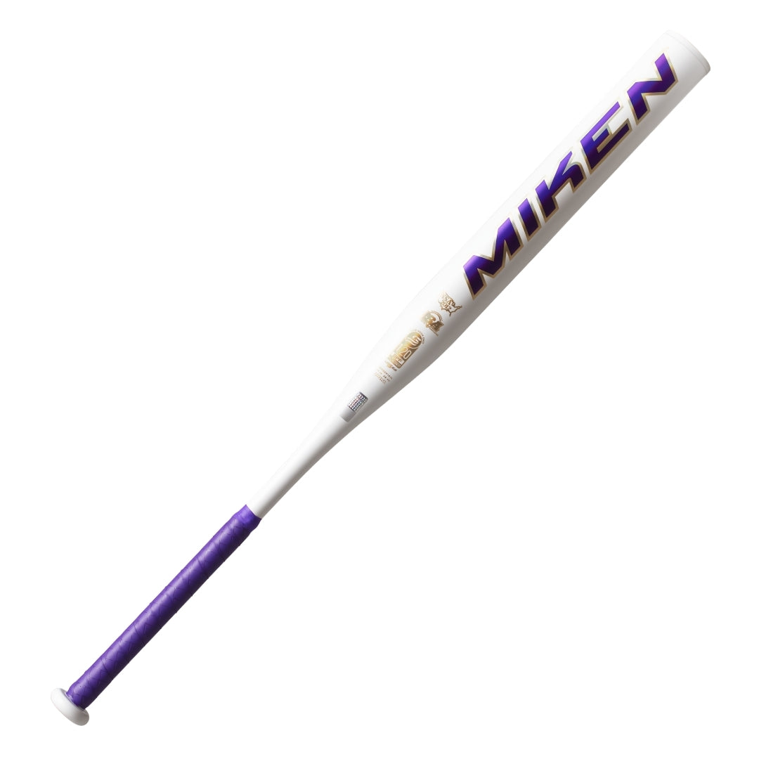 Miken KP23 1PC Maxload Slo-Pitch Bat white/ purple