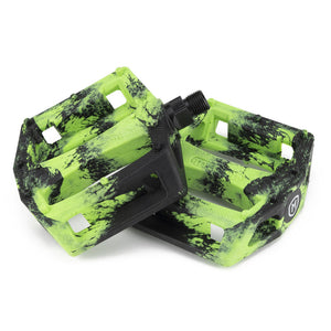 Mission Impulse BMX Pedal black/ green splash