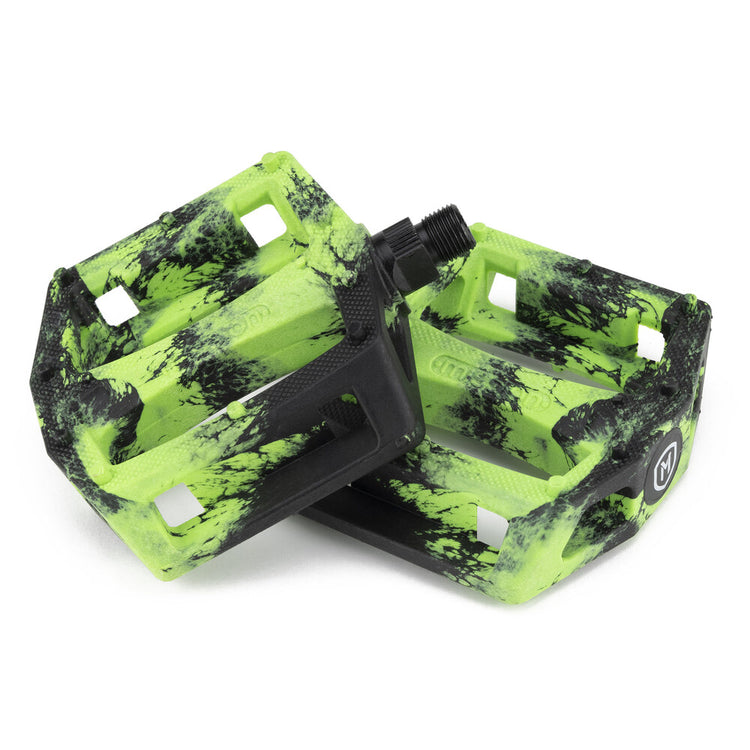 Mission Impulse BMX Pedal black/ green splash