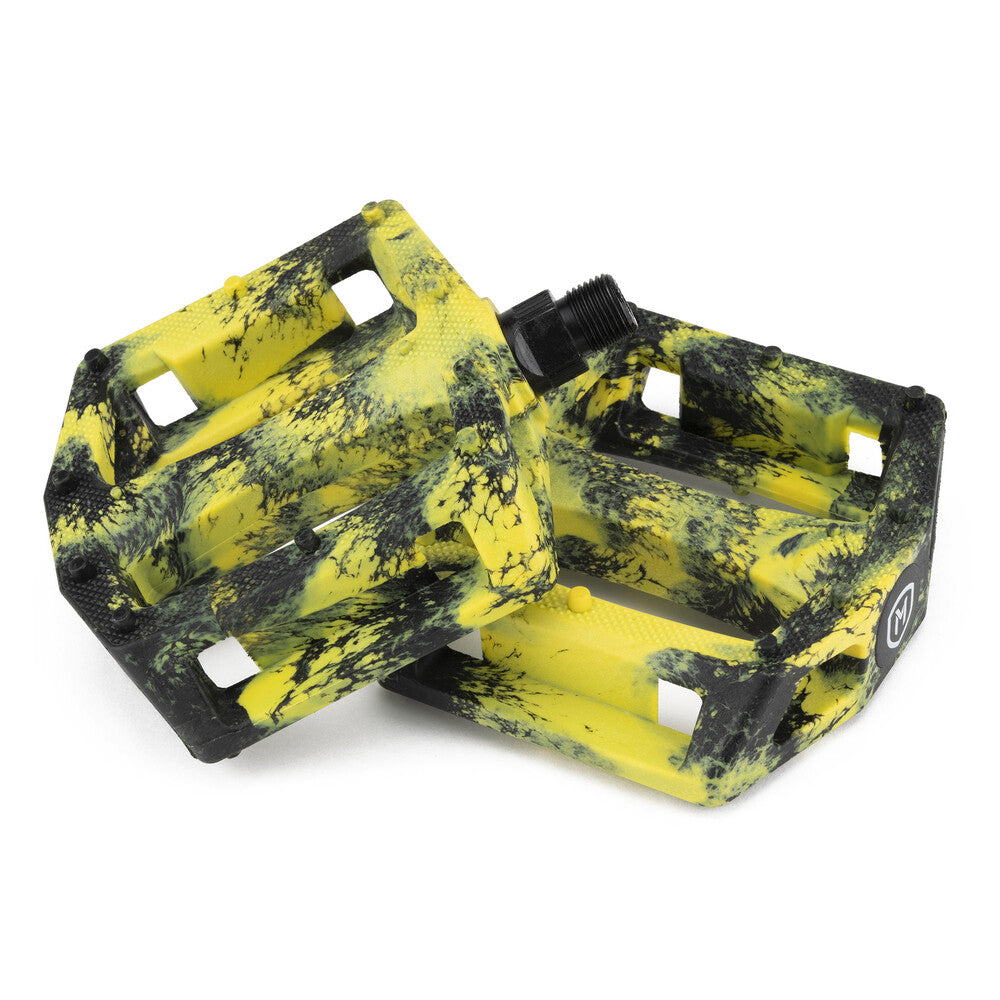 Mission Impulse BMX Pedal black/ yellow splash