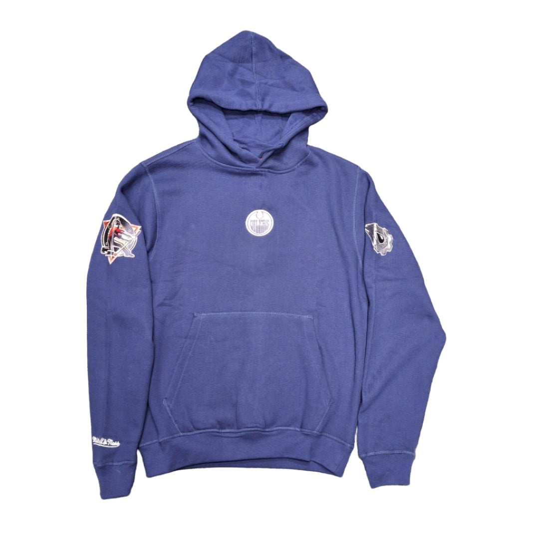 Mitchell & Ness Men's NHL Edmonton Oilers Big Hood Hoodie blue