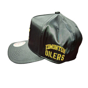 Mitchell & Ness Men's NHL Edmonton Oilers Golden Egg A-Frame Snapback Hat Black
