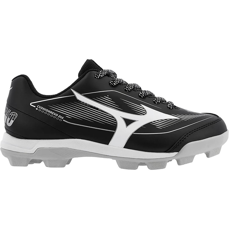 Mizuno Junior Cushionrevo Diamond TPU Baseball Cleats black/white