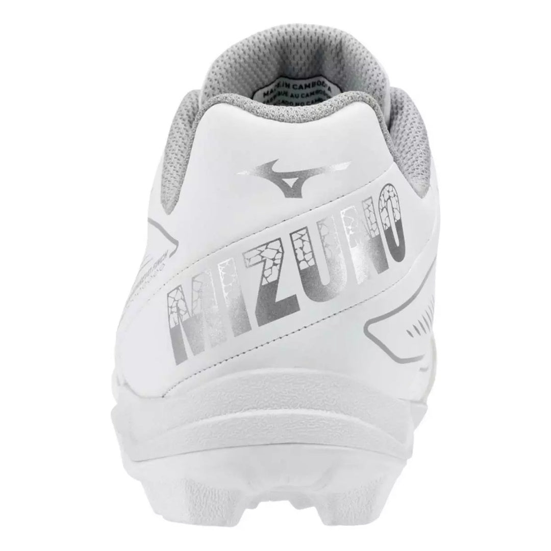 Mizuno Junior Cushionrevo Finch TPU Baseball Cleats white