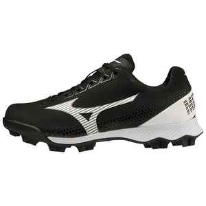 Mizuno Junior Wave Finch LightRevo Rubber Softball Cleat black