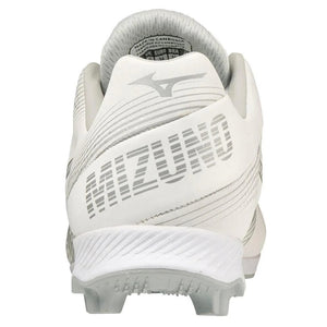 Mizuno Junior Wave Finch LightRevo Rubber Softball Cleat white