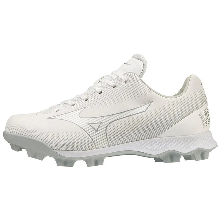 Mizuno Junior Wave Finch LightRevo Rubber Softball Cleat white