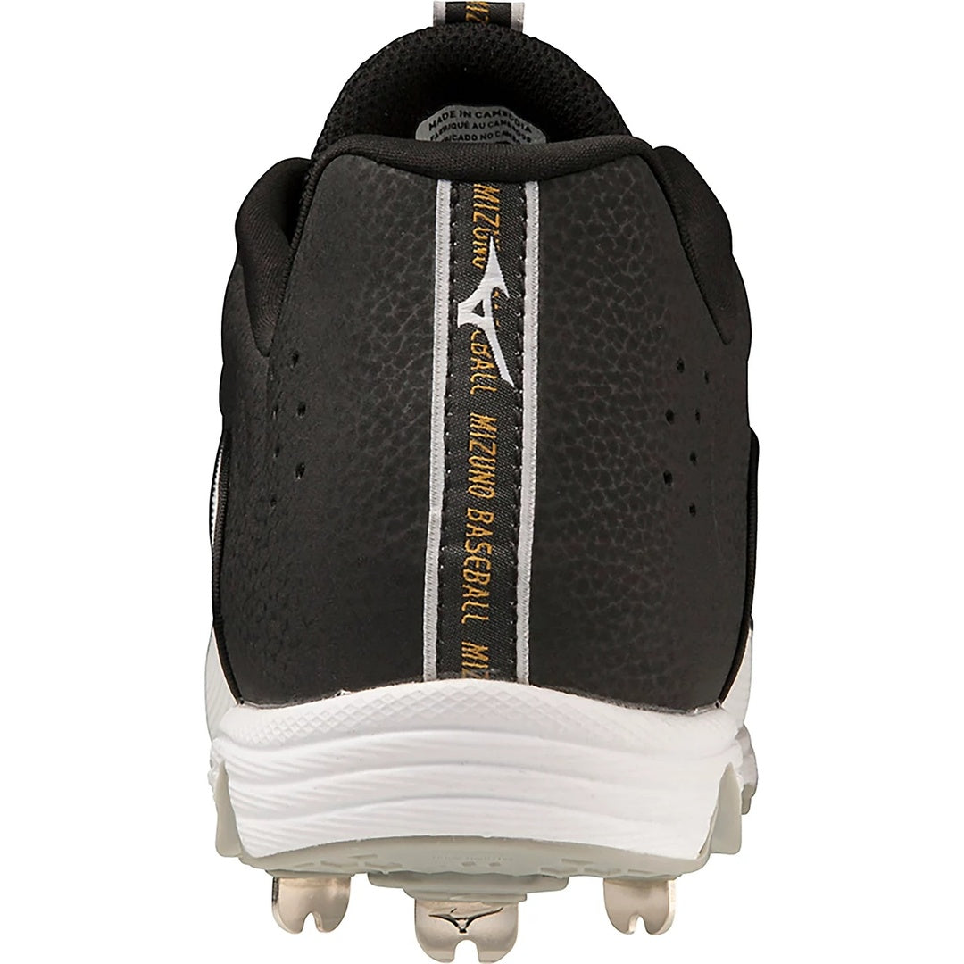 Mizuno Men's 9-Spike Ambition 3 Low Metal Baseball Cleats black