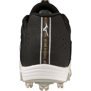 Mizuno Men's 9-Spike Ambition 3 Low Metal Baseball Cleats black