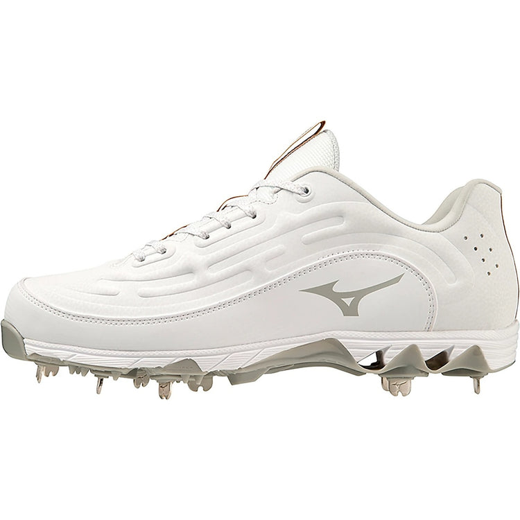 Mizuno Men's 9-Spike Ambition 3 Low Metal Baseball Cleats white