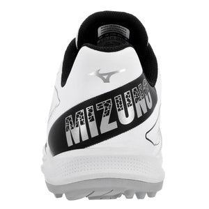 Mizuno Men's Cushionrevo Diamond Turf Baseball Cleats white/black