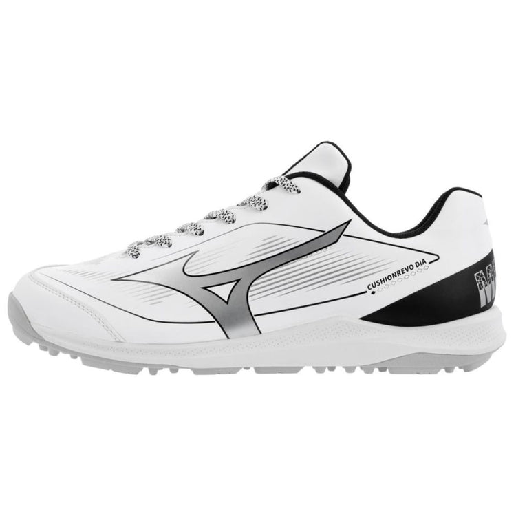 Mizuno Men's Cushionrevo Diamond Turf Baseball Cleats white/black