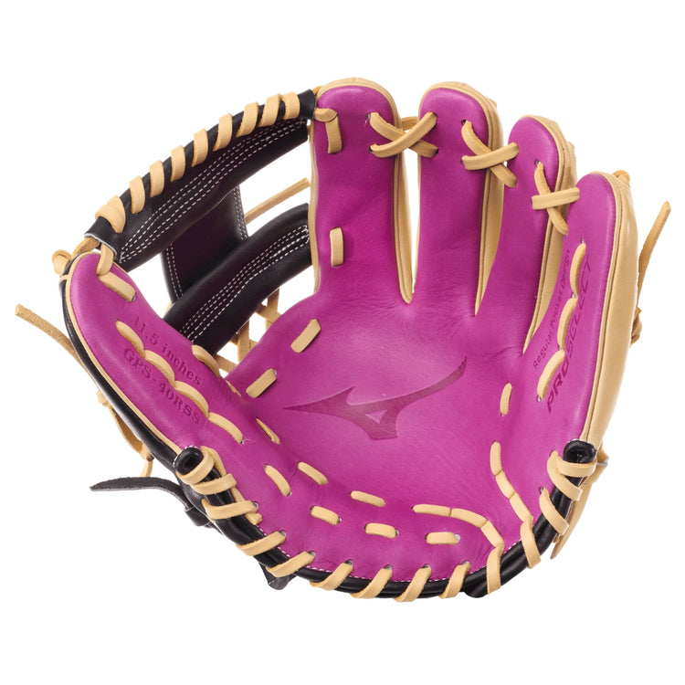 Mizuno Pro Select GPS-40RSS PRO Solar Shift Baseball Glove blonde/black/purple