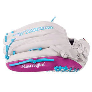 Mizuno Pro Select GPSF-10DSS Solar Shift Fast Pitch Glove white/purple/sky blue