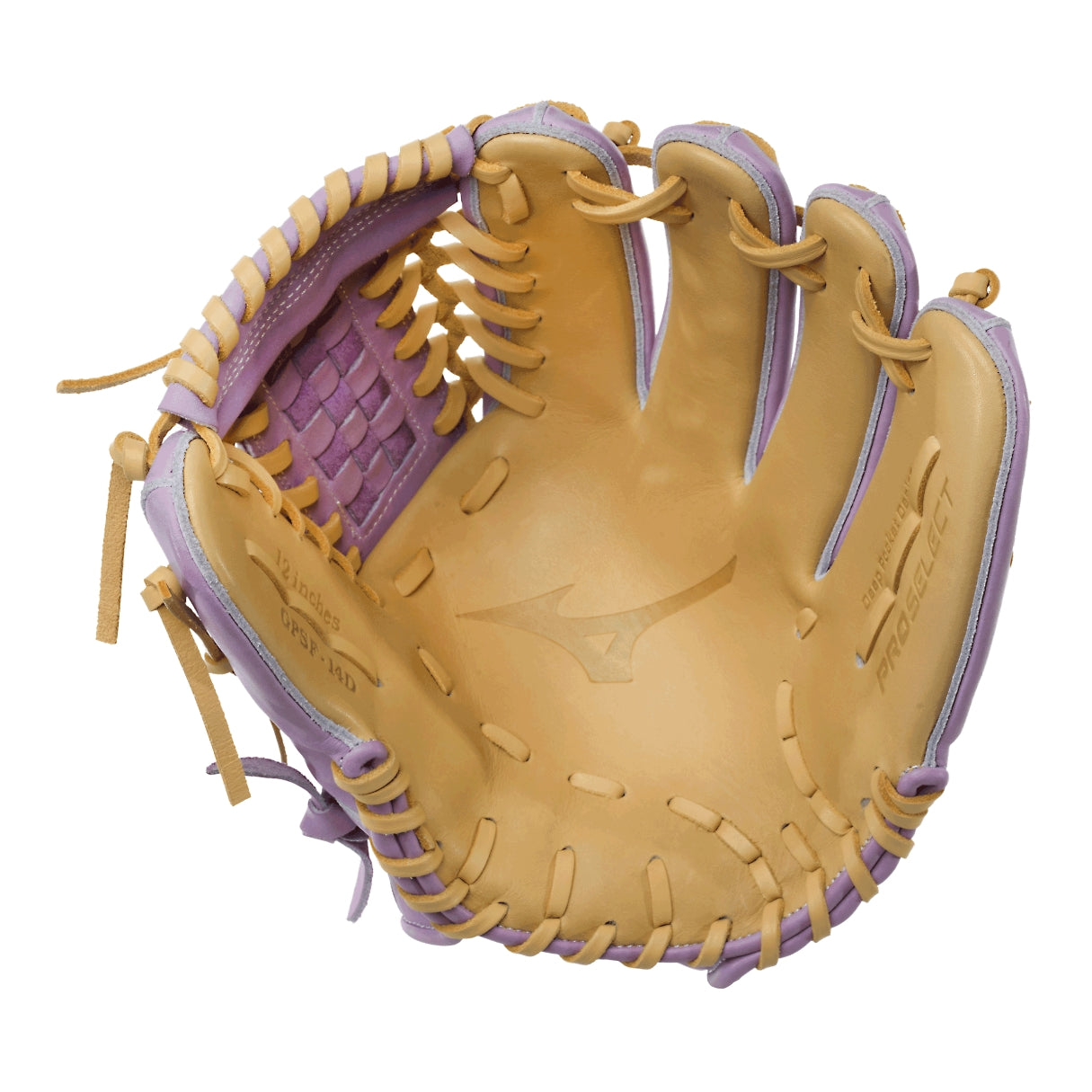 Mizuno Pro Select GPSF-14D Fast Pitch Glove tan/lavender
