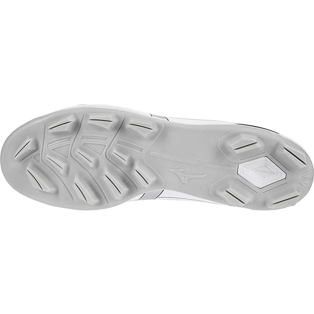 Mizuno Men's Cushionrevo Diamond Mid TPU Baseball Cleats white