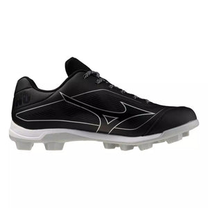 Mizuno Men's Cushionrevo Diamond TPU Baseball Cleats black/white