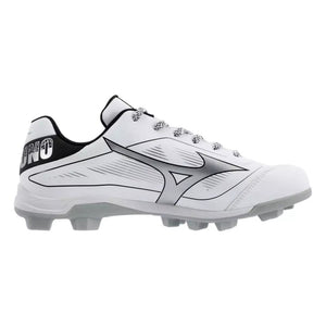 Mizuno Men's Cushionrevo Diamond TPU Baseball Cleats white/black