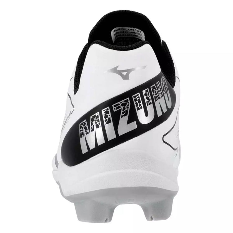 Mizuno Men's Cushionrevo Diamond TPU Baseball Cleats white/black