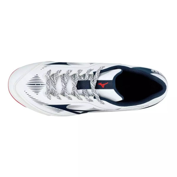 Mizuno Men's Cushionrevo Diamond TPU Baseball Cleats white/navy