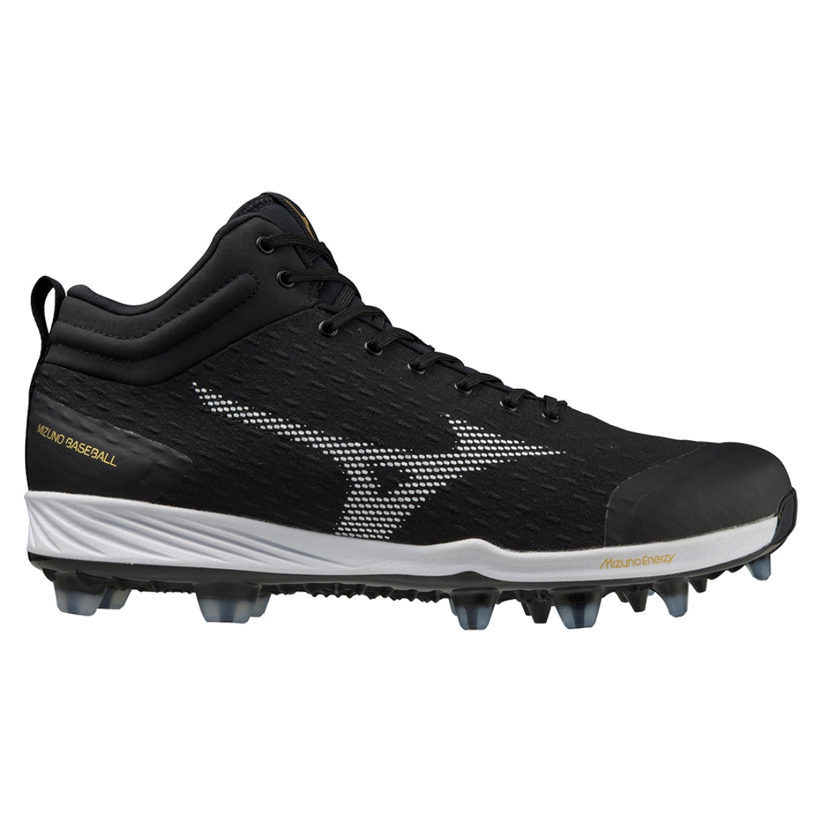 Mizuno Senior Dominant 4 Mid TPU Baseball Cleats black