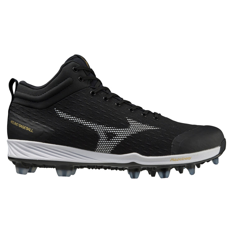 Mizuno Senior Dominant 4 Mid TPU Baseball Cleats black