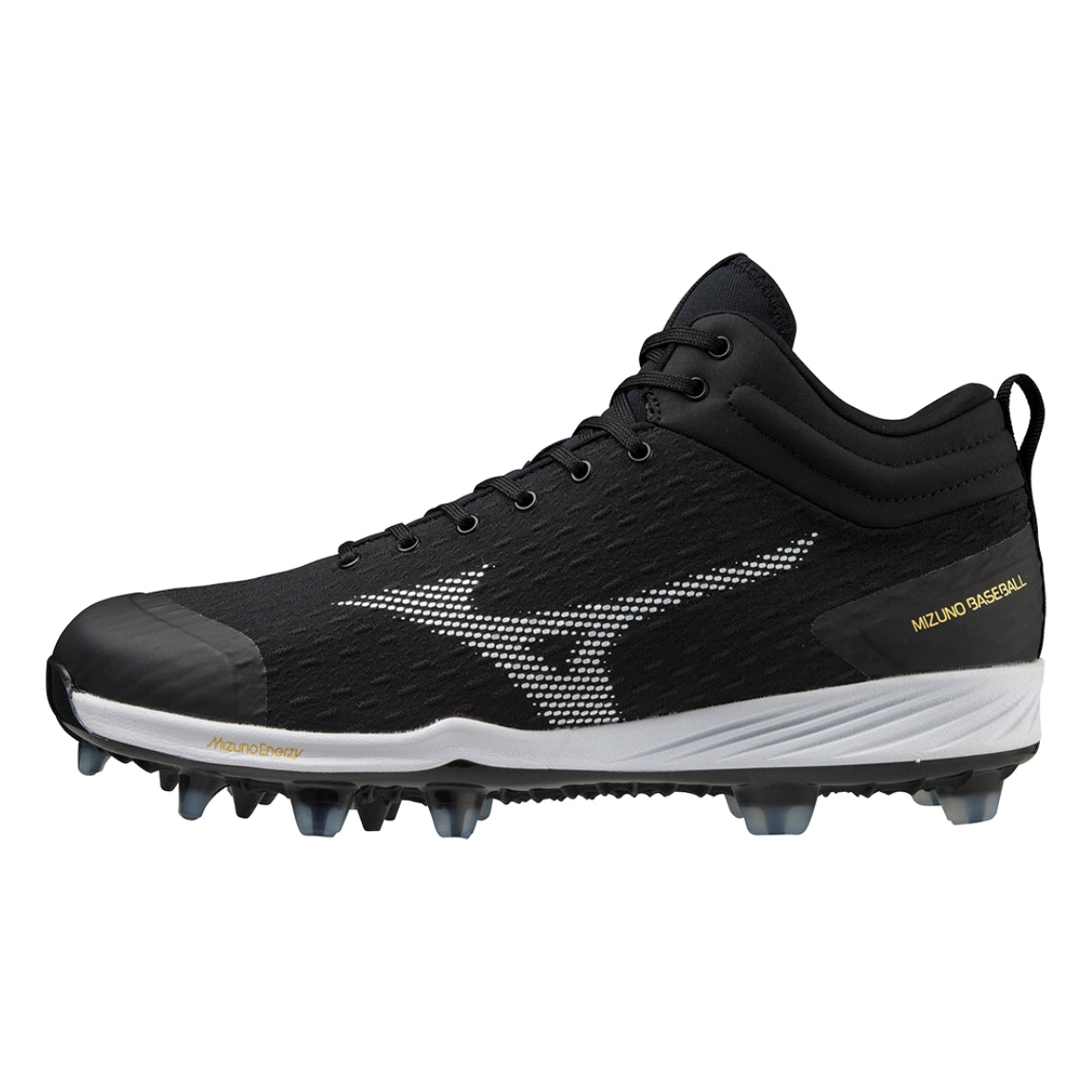 Mizuno Senior Dominant 4 Mid TPU Baseball Cleats black