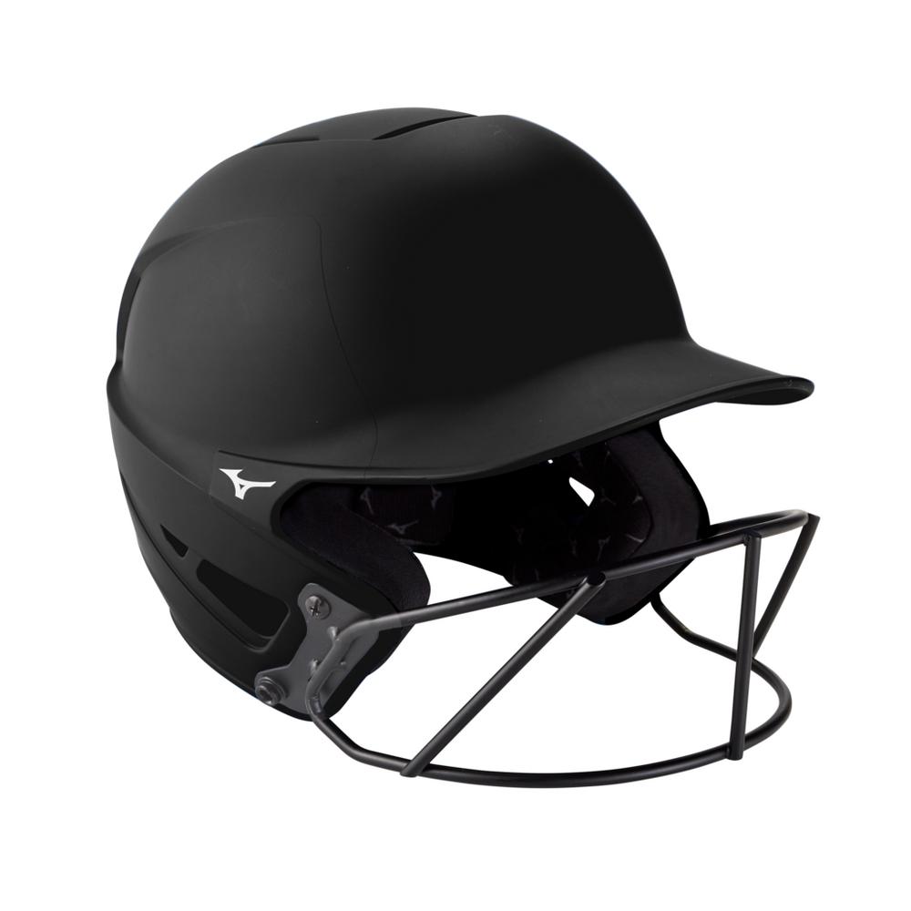 Mizuno Senior F6 Fastpitch Softball Batting Helmet Black