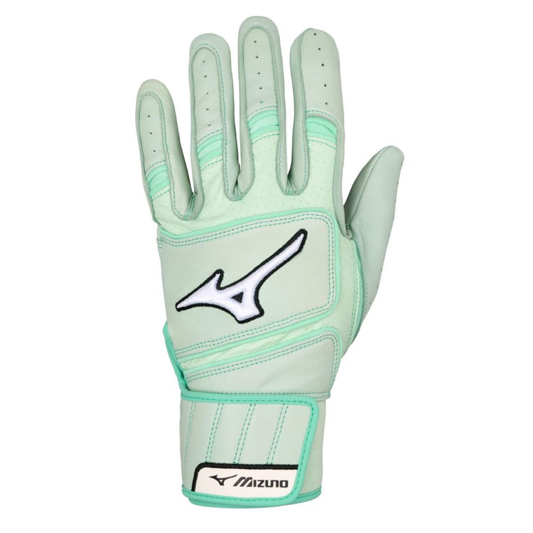 Mizuno Senior Pro Select Slo-Pitch Batting Gloves mint green