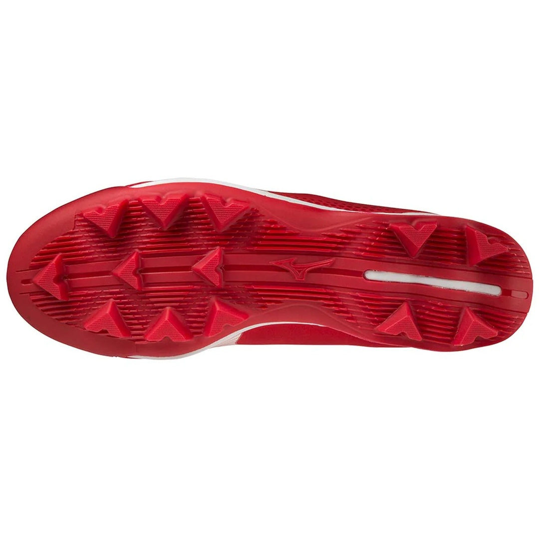 Mizuno Senior Wave Light Revo Low TPU Baseball Cleat red