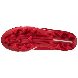 Mizuno Senior Wave Light Revo Low TPU Baseball Cleat red