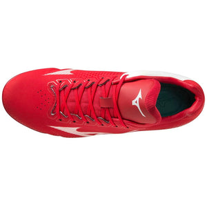 Mizuno Senior Wave Light Revo Low TPU Baseball Cleat red