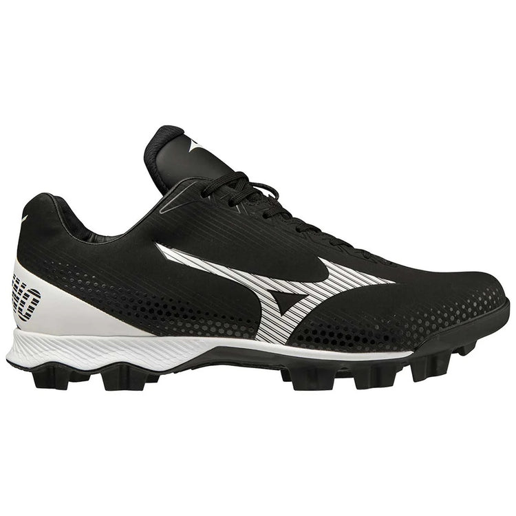Mizuno Senior Wave LightRevo  Low TPU Baseball Cleat black