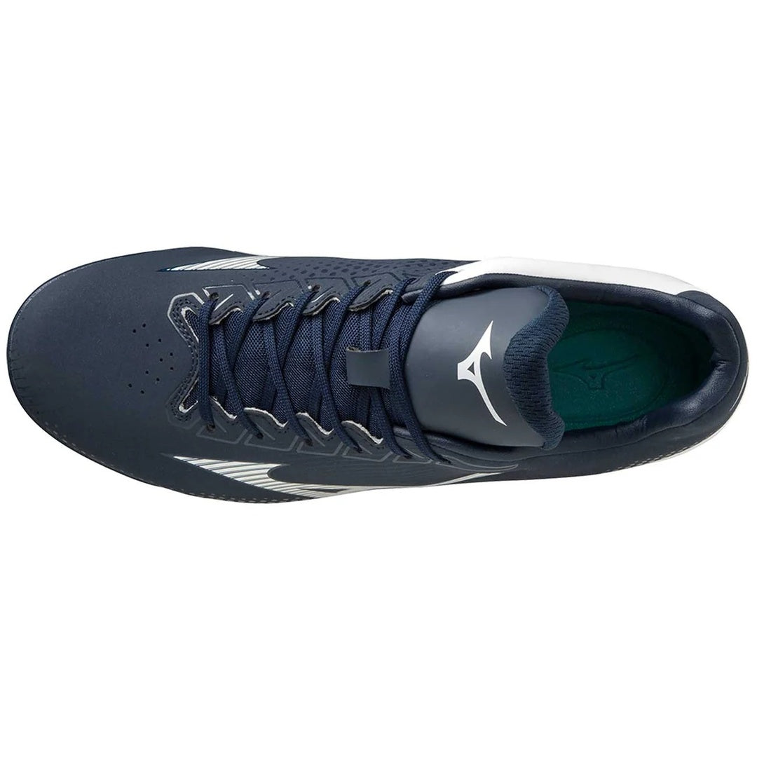 Mizuno Senior Wave Lightrevo Low TPU Baseball Cleat navy