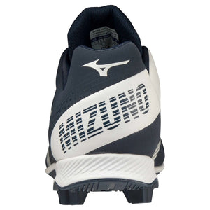Mizuno Senior Wave Lightrevo Low TPU Baseball Cleat navy