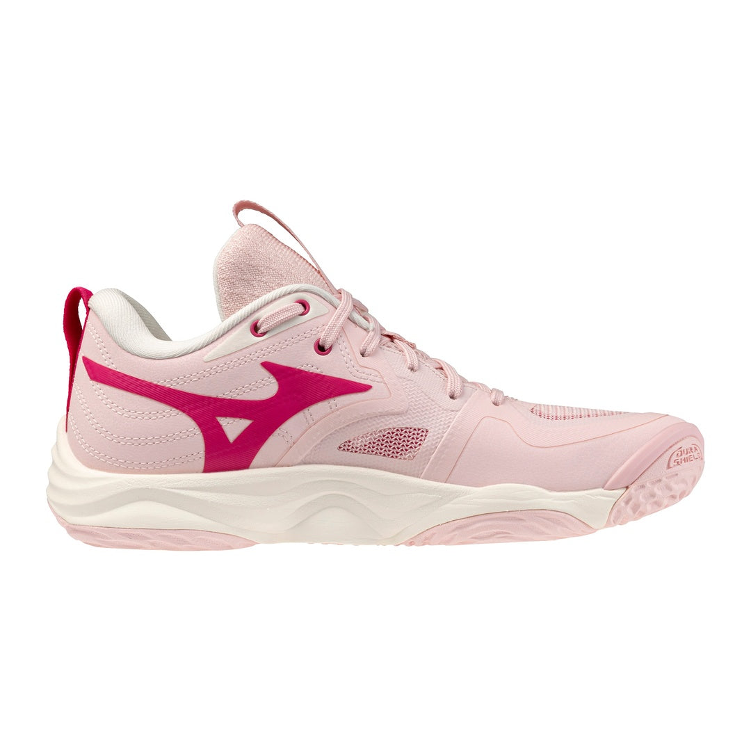 Mizuno Senior Wave Momentum 4 Elite Volleyball Shoes pink