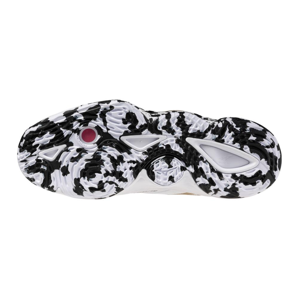 Mizuno Senior Wave Momentum 4 Elite Volleyball Shoes white/black