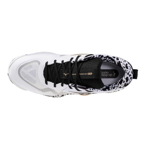 Mizuno Senior Wave Momentum 4 Elite Volleyball Shoes white/black
