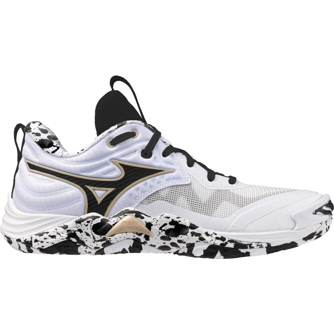 Mizuno Senior Wave Momentum 4 Elite Volleyball Shoes white/black