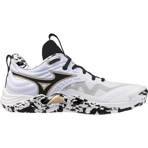 Mizuno Senior Wave Momentum 4 Elite Volleyball Shoes white/black