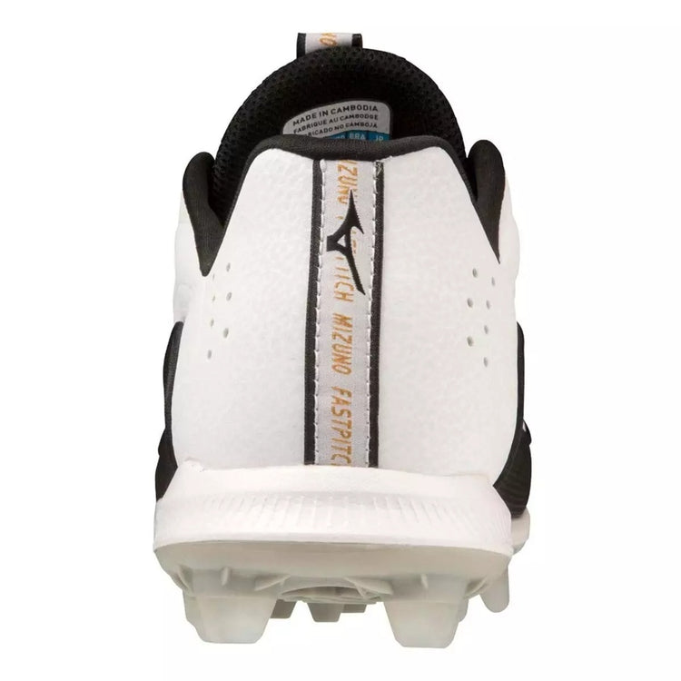 Mizuno Women's 9-Spike Advanced Finch Elite 6 Low Softball Cleats white/black
